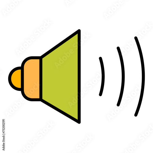 speaker line filled icon