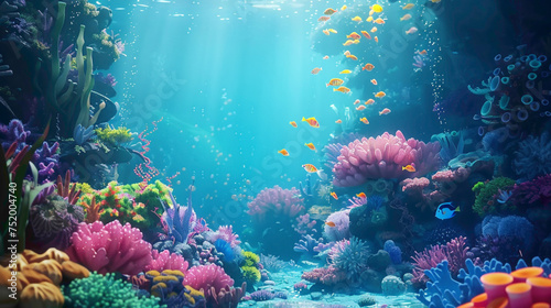 Beautiful and unique design under water in sea.  © FDX