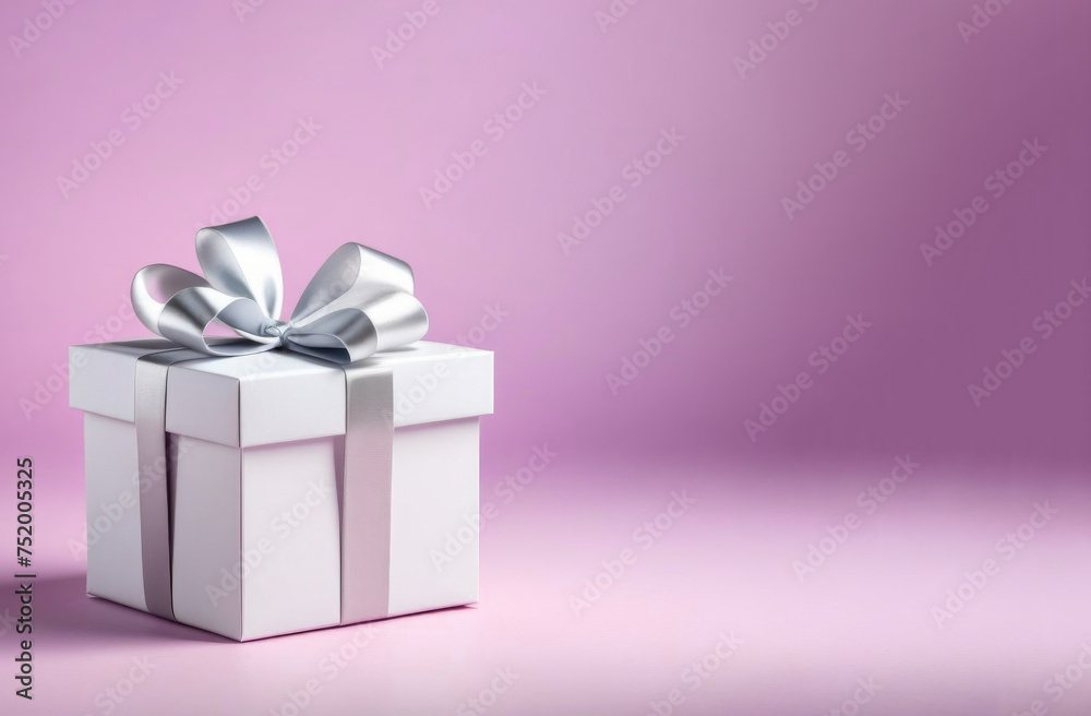 Obraz premium gift banner on a pastel background