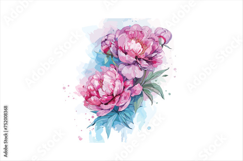 Colorful New Creative Watercolor floral flower design