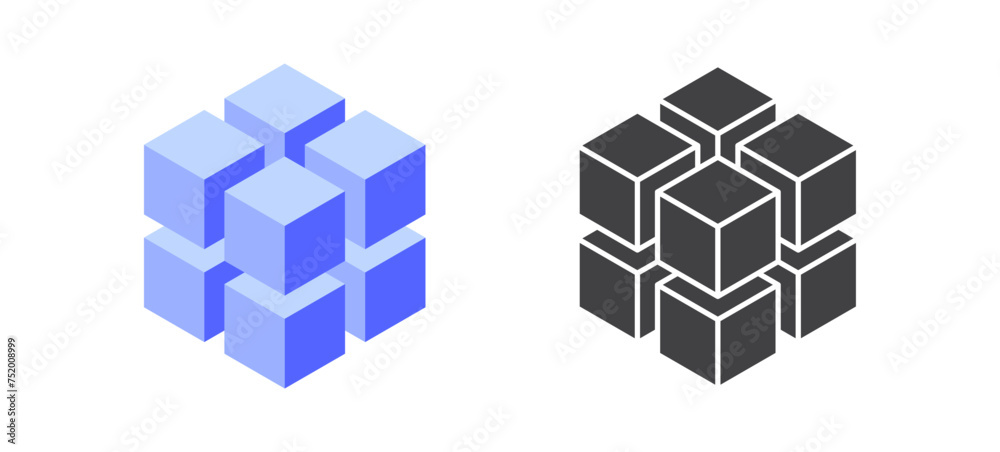 Abstract shape icon isolated on white background. Geometric logotype designs. Vector illustration. Abstract shape icon isolated on white background. Geometric logotype designs. Vector illustration.