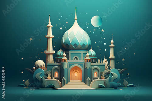 Eid Mubarak greeting card design