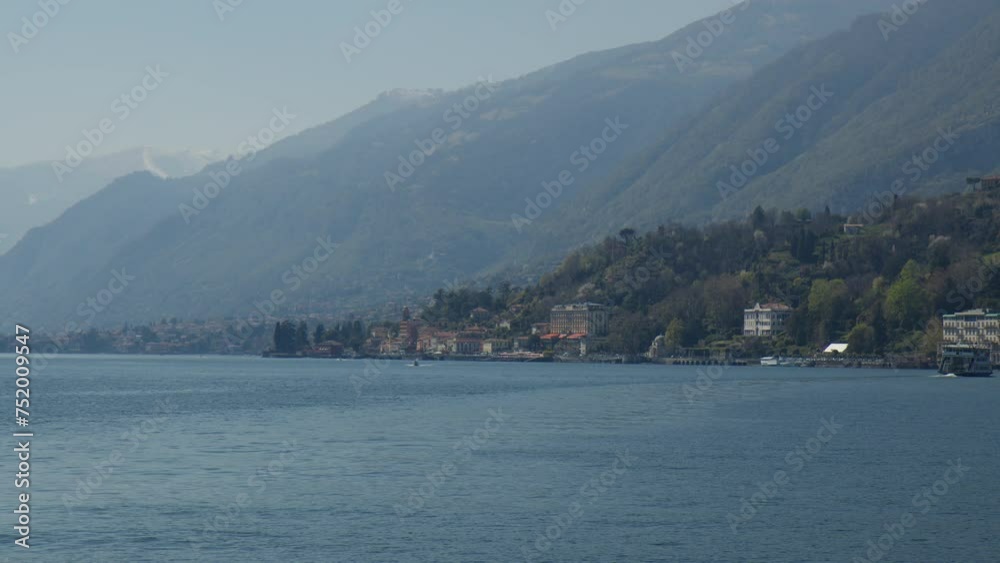 Bellagio Village In Lago di Como, Northern Italy, Lombardy Region. Wide Shot Bellagio Village In Lago di Como, Northern Italy, Lombardy Region. Wide Shot