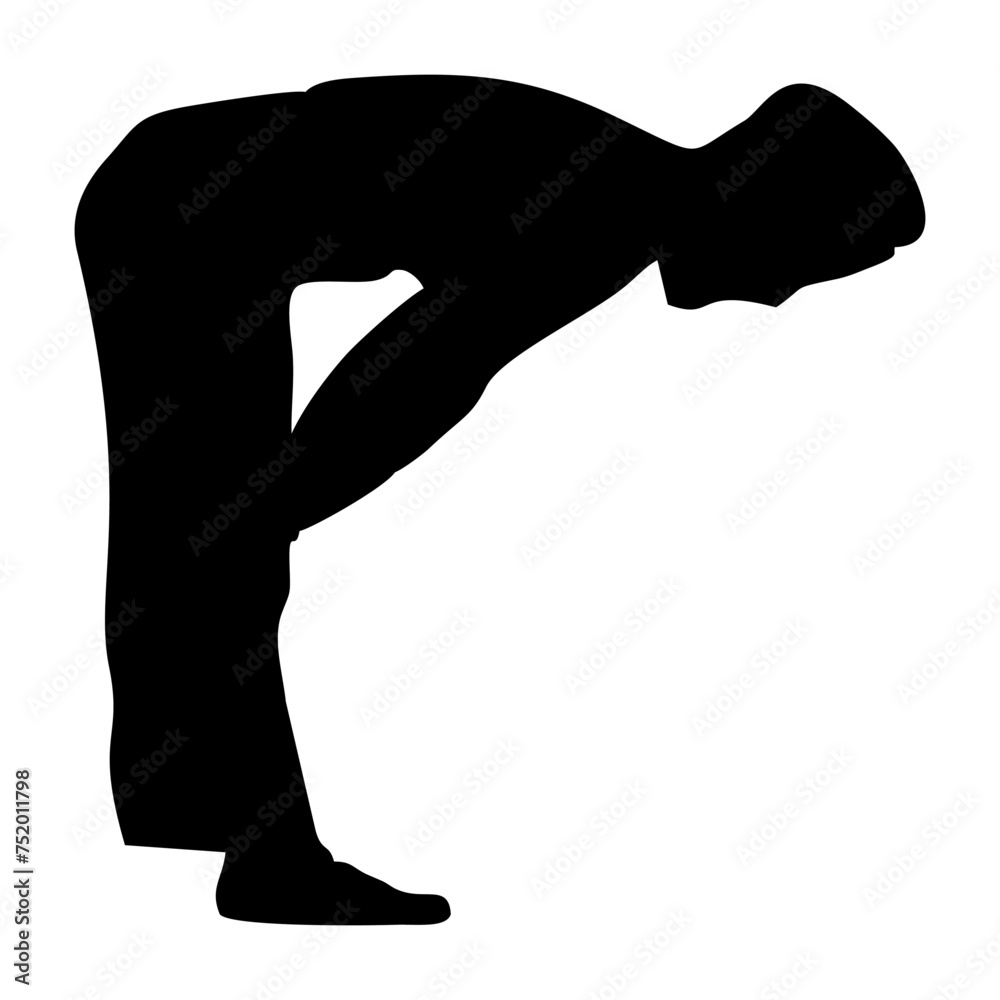 silhouette of prostration and bowing movements in prayer silhouette of prostration and bowing movements in prayer