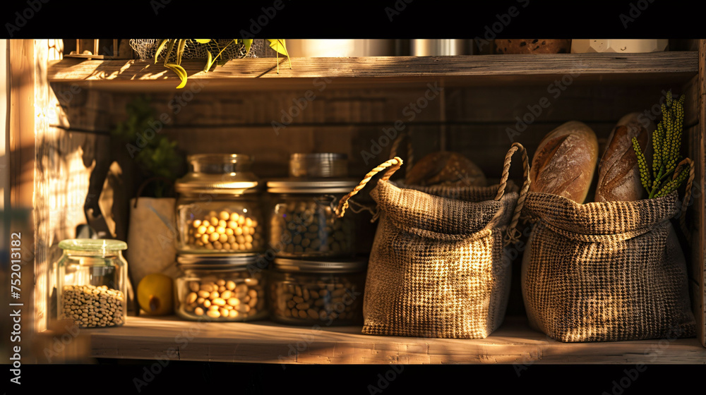 Golden Hour in a Country Pantry