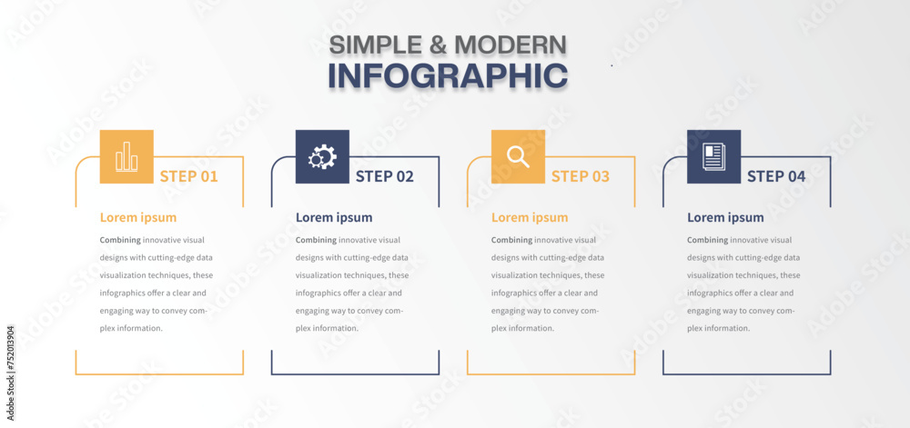 Fresh and concise infographic design. Vector infographic template. Fresh and concise infographic design. Vector infographic template.
