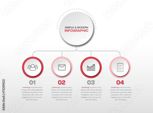 Fresh and concise infographic design. Vector infographic template.