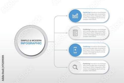 Fresh and concise infographic design. Vector infographic template.