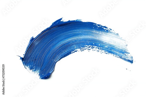 Paint brush stroke isolated on white background Generative Ai 