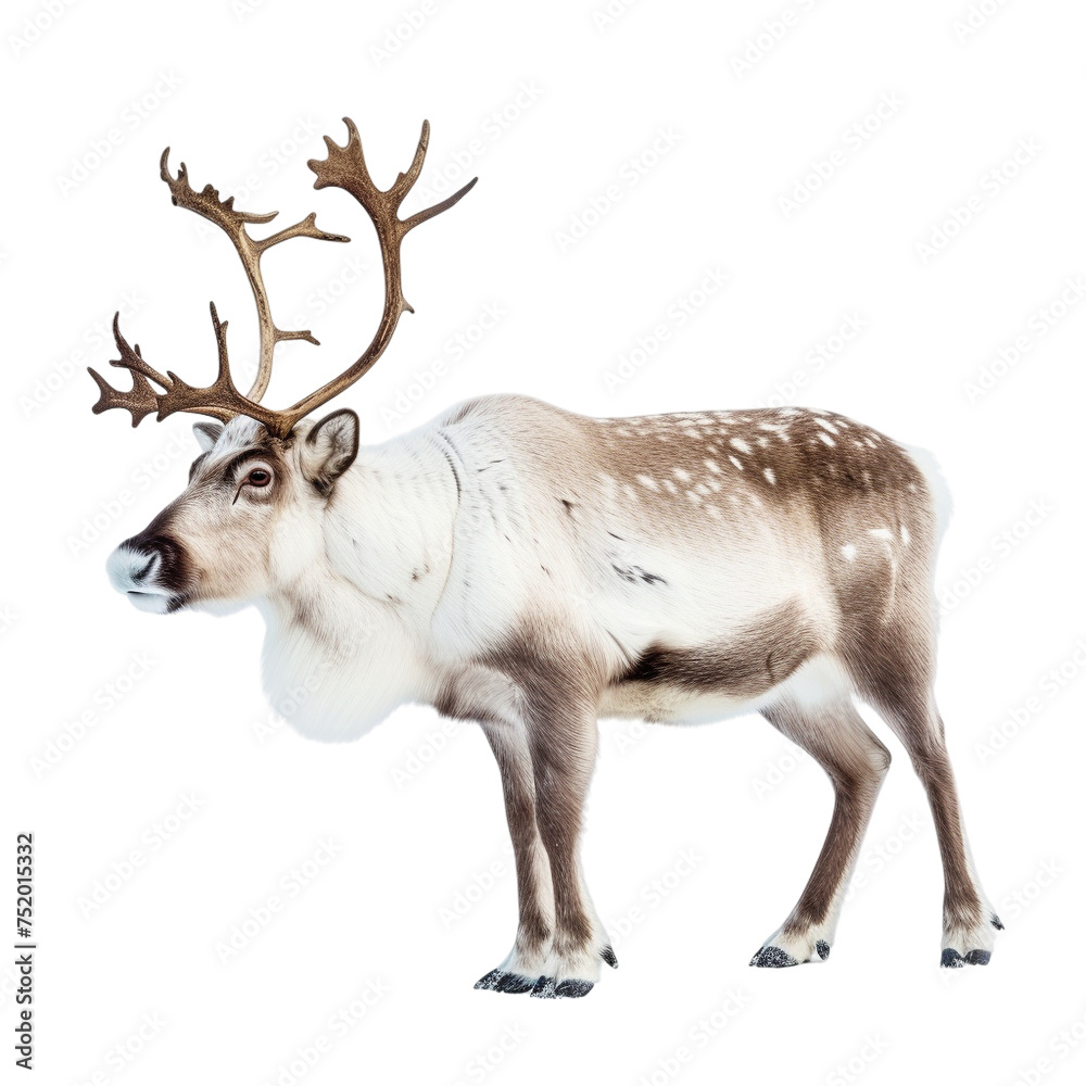Fototapeta premium deer isolated on white background