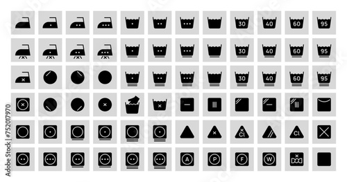 Laundry icons set vector illustration design.