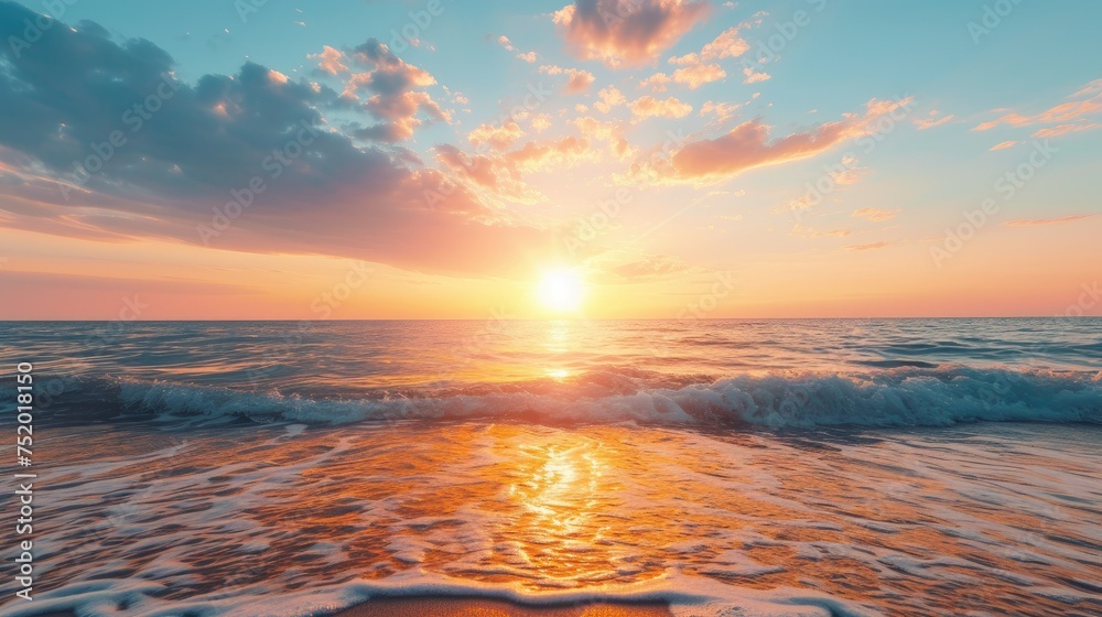 Fototapeta premium sunset over the sea