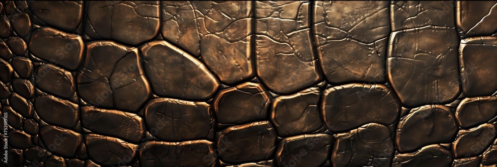 Background Texture Pattern in the Style of Croc Chic - Bold and luxurious, with a touch of wild elegance created with Generative AI Technology - obrazy, fototapety, plakaty 
