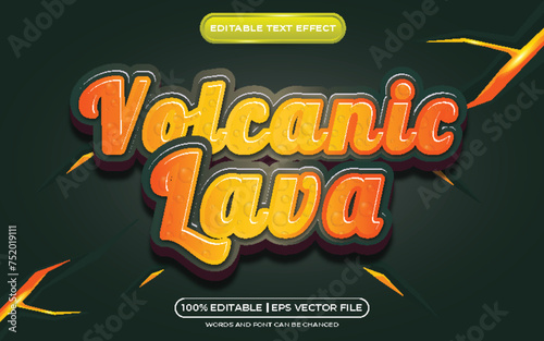 Lava liquid editable text effect style template