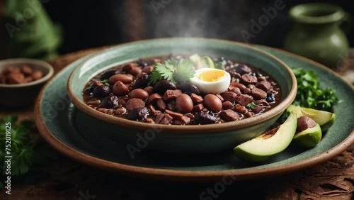 a bowl of Feijoada from Brazil photo