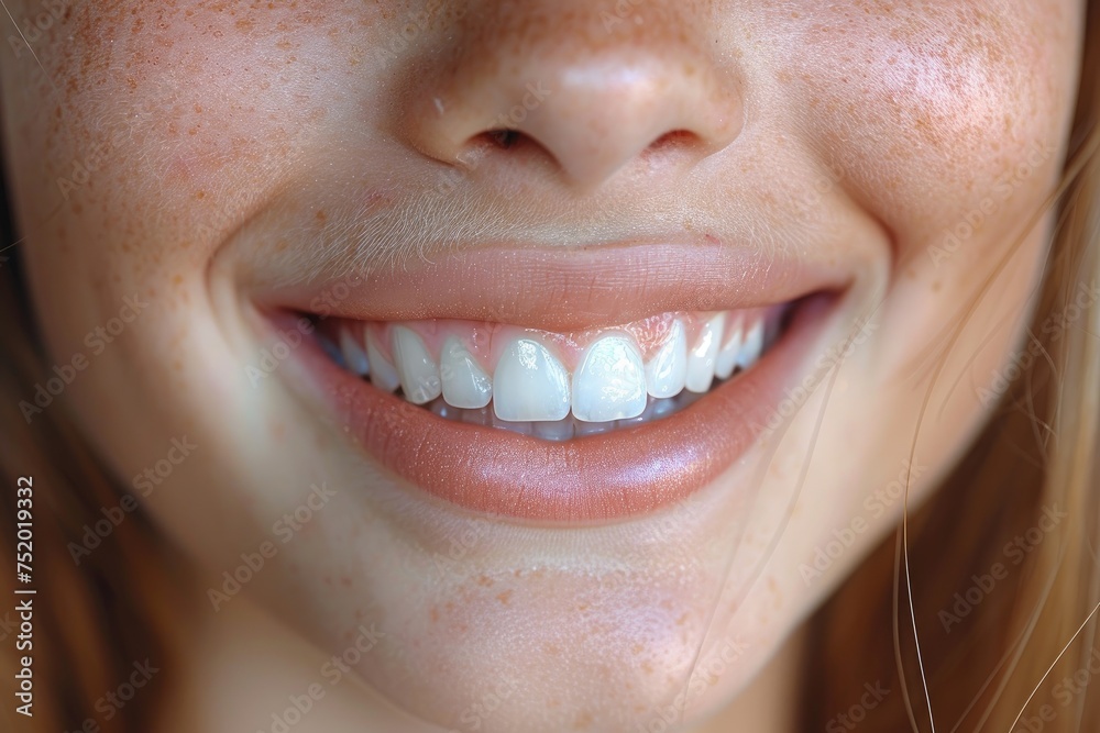 Perfect smile with beautiful white teeth Perfect smile with beautiful white teeth