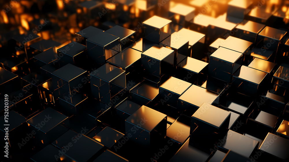 Abstract 3d geometric shapes background Abstract 3d geometric shapes background