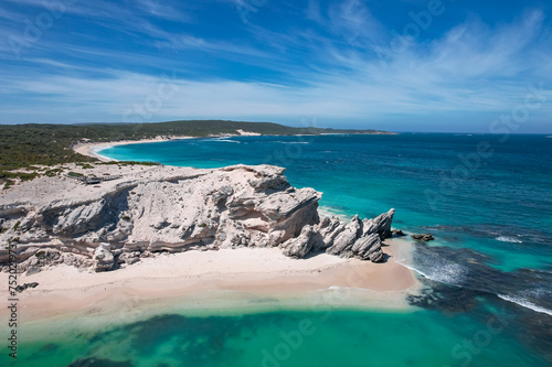 White cliffs at Hamelin Bay in Western Australia
