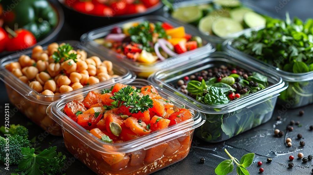 Healthy fitness meal prep with balanced nutrition Healthy fitness meal prep with balanced nutrition