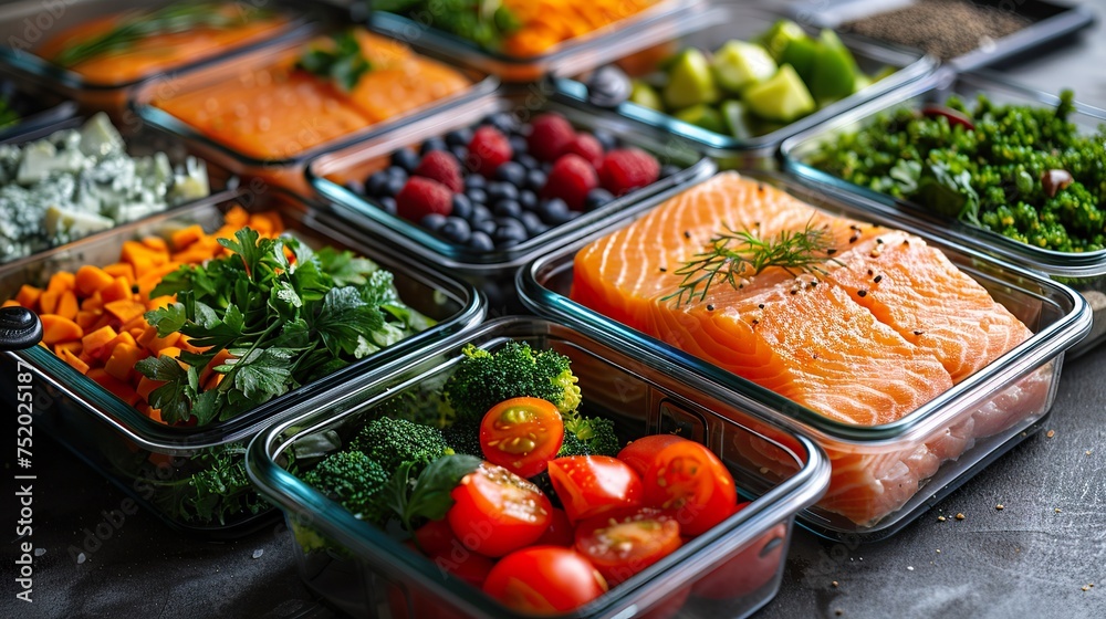 Healthy fitness meal prep with balanced nutrition Healthy fitness meal prep with balanced nutrition