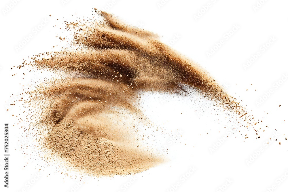 Sand blast design element isolated on white background Generative Ai Sand blast design element isolated on white background Generative Ai