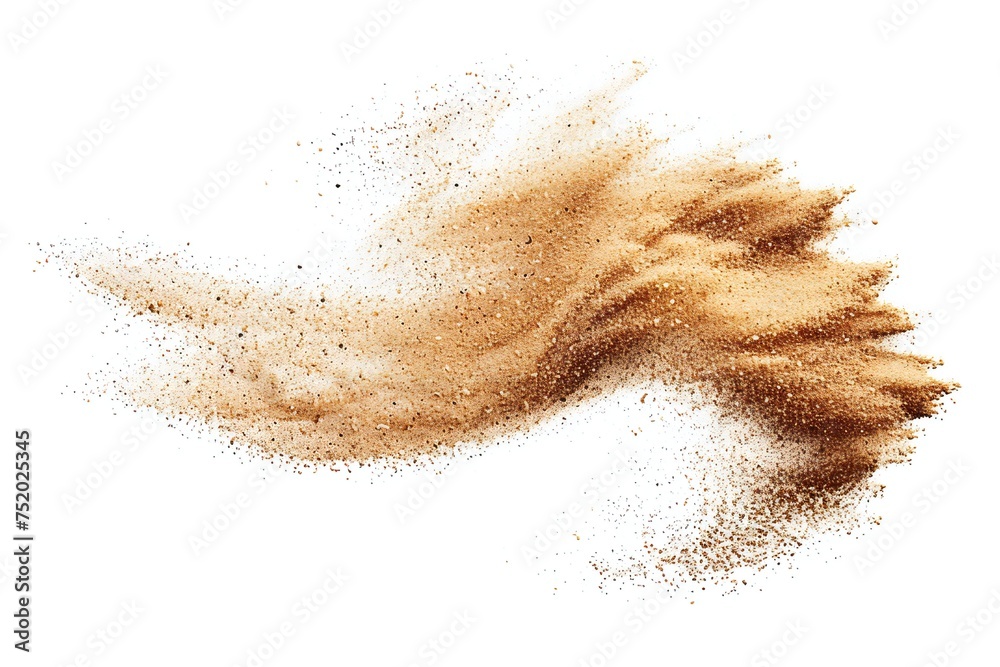 Sand blast design element isolated on white background Generative Ai Sand blast design element isolated on white background Generative Ai
