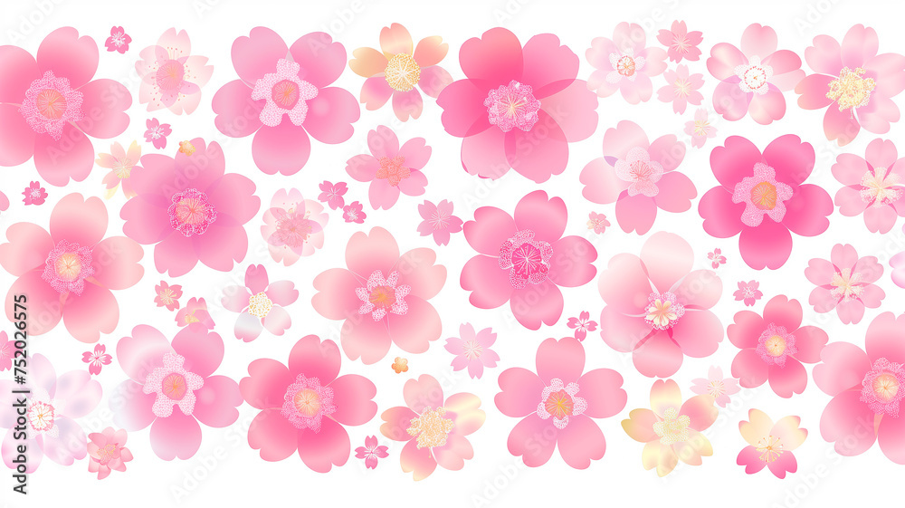 Watercolor of pink flowers on white background. Mother's Day, Valentine's Day concept. Watercolor of pink flowers on white background. Mother's Day, Valentine's Day concept.