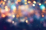 Bokeh backdrop background, There are many bubbles floating in the air on a string, Ai generated
