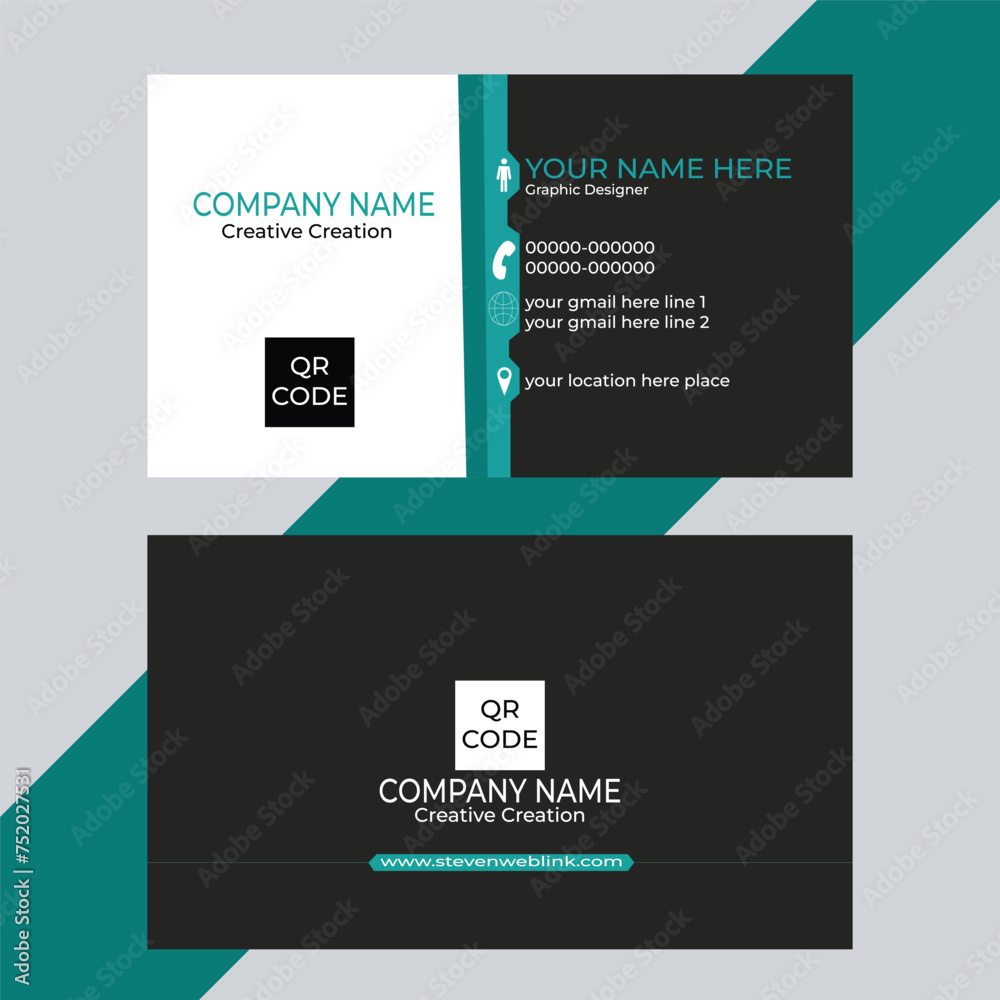 Obraz premium business card template