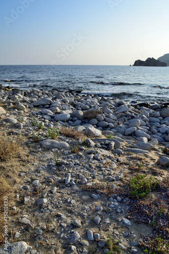 Obraz na płótnie rocks - Thanos beach, Lemnos island, Greece, Aegean sea
