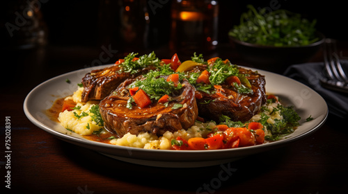 Savoring Milan: A Visual Tribute to the Richness of Osso Buco's Braised Veal Shanks