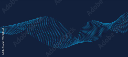 Abstract digital technology futuristic blue background.