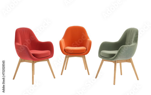 Nordic Influence in Meeting Room Seating isolated on transparent Background