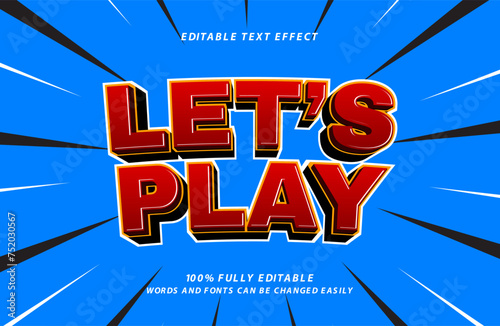 lets play editable text effect