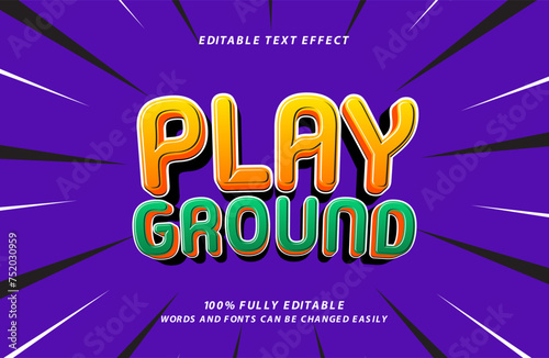 play group editable text effect