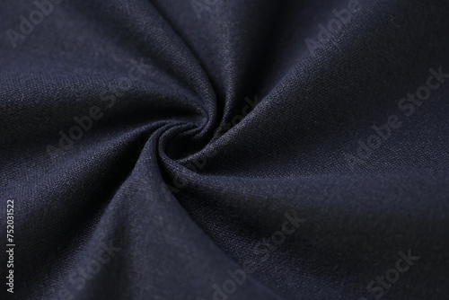 black cotton texture of fabric textile industry, abstract dark image for fashion cloth design background