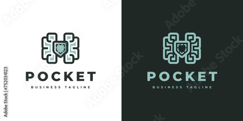 smart pocket logo vector