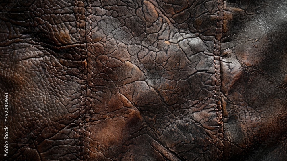 Luxurious Leather Texture Generative AI