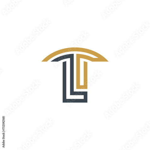Alphabet letter Initial Monogram logo LT or TL, a unique and modern concept