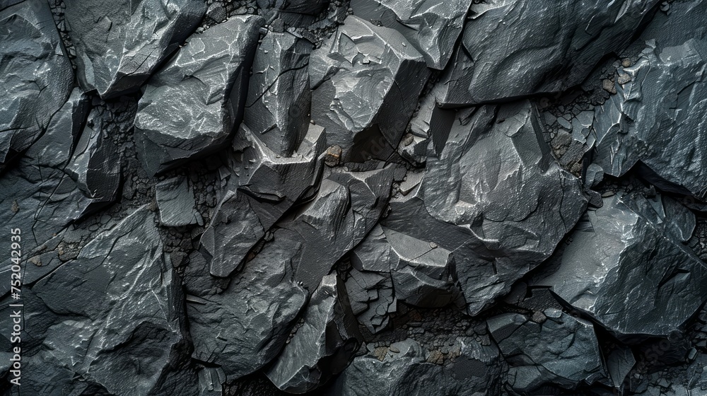 Dark and Grunge Black Rock Background Generative AI Dark and Grunge Black Rock Background Generative AI