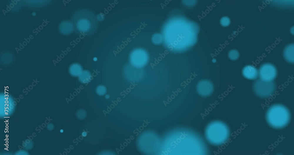 Animation of glowing light spots over blue background Animation of glowing light spots over blue background