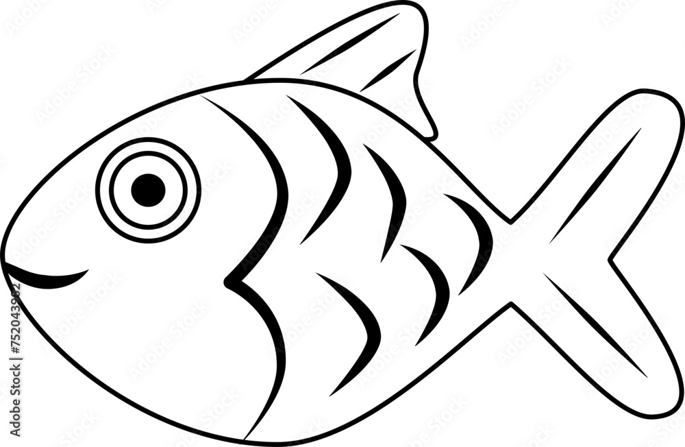 Fototapeta premium illustration of fish