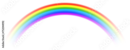 rainbow on white