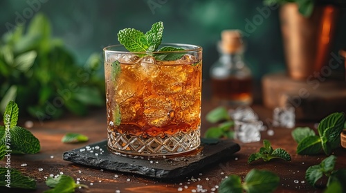 Drink Mint Julep at restaurant