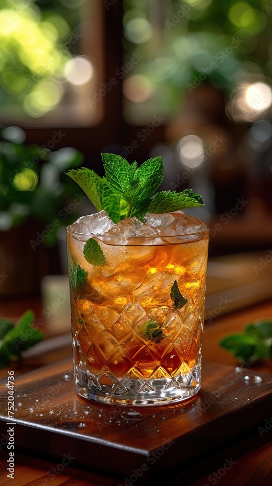 Drink Mint Julep at restaurant Drink Mint Julep at restaurant