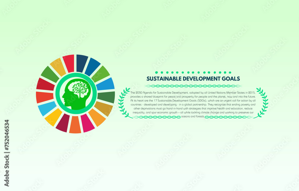 The 2030 Agenda for Sustainable Development. The text shown here is about Sustainable Development Goals and it is a text taken from the United Nations website.