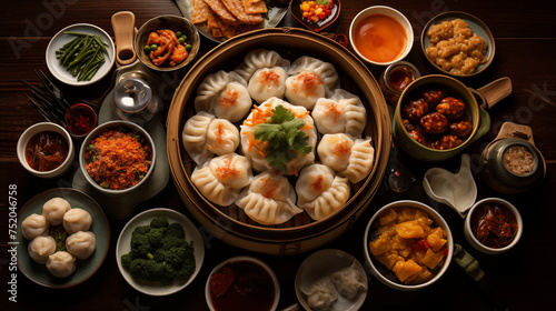 Dim Sum Delights: A Visual Feast of Dumplings, Buns, and Pastries