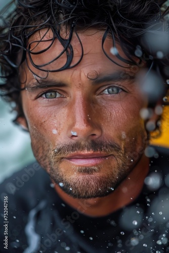 Portrait of a male surfer © Tetiana Kasatkina