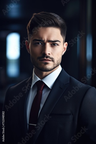 cropped shot of a handsome young businessman standing in an office