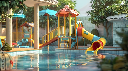 playground in pool